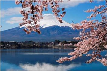 Foto Mt. Fuji visto do Lago Kawaguchi